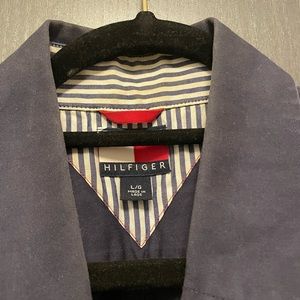 Tommy Hilfiger Navy Blue Cotton Button Down Shirt